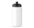 Plastic water bottle ideal for sports events, 500 ml colour white