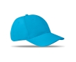 Cap with 6 panels and embroidered ventilation holes colour turquoise