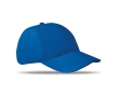 Cap with 6 panels and embroidered ventilation holes colour royal blue