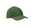 Cap with 6 panels and embroidered ventilation holes colour dark green