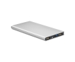 External aluminium battery charger, with colours, 8,000mAh colour matt silver