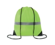 Polyester reflective drawstring bag colour neon yellow