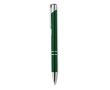 Corporate ballpoint pen made of shiny aluminium colour green