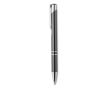 Corporate ballpoint pen made of shiny aluminium colour titanium