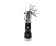 Hammer with multifunctional tool, 9 functions and flashlight colour black