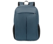 Polyester laptop backpack with trolley holder, 15\" colour blue