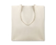 Organic tote bag with long handles, 105 g/m2 colour beige