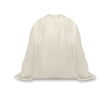 Eco drawstring bag made from 100% organic cotton, 105 g/m2 colour beige