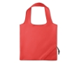 Foldable shopping bag, for promotions in polyester, 190T colour red