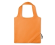 Foldable shopping bag, for promotions in polyester, 190T colour orange