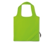 Foldable shopping bag, for promotions in polyester, 190T colour lime
