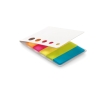 Fun, colourful sticky note pad as a promotional gift colour white