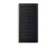 Aluminium charger with solar cells, 8,000 mAh colour black