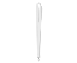 Economical, lanyard with lobster clasp for employees colour white