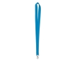 Economical, lanyard with lobster clasp for employees colour turquoise