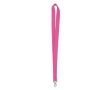 Economical, lanyard with lobster clasp for employees colour fuchsia
