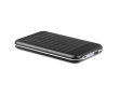 Aluminium power bank with solar cells, 4,000 mAh colour black