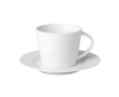 White porcelain cappuccino cup with saucer, 180 ml colour white