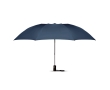 Foldable automatic reversible umbrella with matching cover colour blue