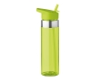 Transparent Tritan bottle with mouthpiece and straw, 650 ml colour transparent lime