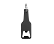 Bottle-shaped bottle opener for promotions colour black