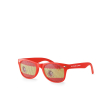 Fun fan glasses in different country flags for sports events colour red