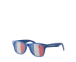 Fun fan glasses in different country flags for sports events colour royal blue