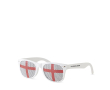 Fun fan glasses in different country flags for sports events colour ivory