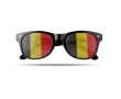 Fun fan glasses in different country flags for sports events colour black