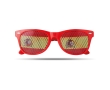 Fun fan glasses in different country flags for sports events colour red