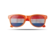 Fun fan glasses in different country flags for sports events colour orange