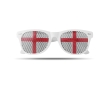 Fun fan glasses in different country flags for sports events colour ivory
