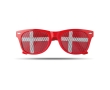 Fun fan glasses in different country flags for sports events colour multicolour