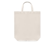 Cotton shopping bag, foldable, 100 g/m2 colour white