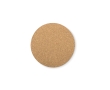 Round cork coaster, for promotions colour wood