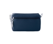 Double zipper toiletry bag made of polyester colour blue