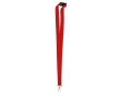Lanyard with carabiner and safety lock colour red