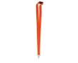 Lanyard with carabiner and safety lock colour orange