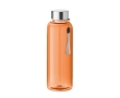 Reusable plastic bottle, BPA Free, 500 ml colour transparent orange