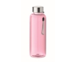 Reusable plastic bottle, BPA Free, 500 ml colour transparent pink