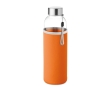 Water bottle with sleeve, promotional gift, 500 ml colour orange