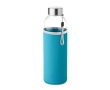 Water bottle with sleeve, promotional gift, 500 ml colour turquoise