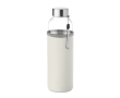 Water bottle with sleeve, promotional gift, 500 ml colour beige