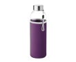 Water bottle with sleeve, promotional gift, 500 ml colour violet