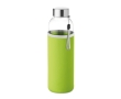 Water bottle with sleeve, promotional gift, 500 ml colour lime