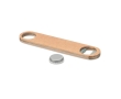 Elegant steel & wood bottle opener colour wood