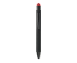 Corporate pen with push button colour red