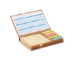 Desk pad and sticky notes colour beige