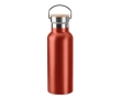 Thermos bottles with bamboo lids with handle, 500 ml colour red