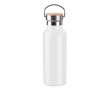 Thermos bottles with bamboo lids with handle, 500 ml colour white